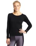 Duofold Women's Midweight Long Sleeve 2 Layer Crew with Moisture Wicking - Black -