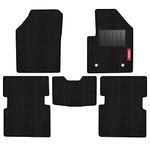 Elegant Cord Black Carpet Custom Fit Car Mats Compatible with Tata Altroz, Polypropylene