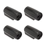 8sanlione Car Deer Warning Whistles Devices, 4 PCS Deer Whistles for Cars, Vehicles with Rubber Pads, Fit for Cars, Trucks, SUVs, Motorcycles, Car Safety Accessories (Black1)