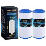 POOLPURE Spa Filter Replaces PGS25P4, Unicel 4CH-24, Filbur FC-0131, 20254-238, SD-00004, CH25, PAS-1217, 12519, Gatsby 25, 25 sqft Filter Cartridge, 2 Pack