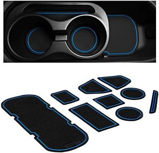 CupHolderHero fits Subaru BRZ, Toyota 86, and Scion FR-S 2012-2020 Accessories Premium Custom Interior Non-Slip Anti Dust Cup Holder Inserts, Center Console Liner Mats,Door Pocket 9pc Set (Blue Trim)