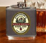 'Scotch Whisky' Personalized Leather Flask B810