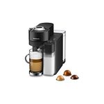 De'Longhi Nespresso Vertuo Lattissima ENV300.B, Automatic Coffee Machine with Automatic Milk Frother, Single-Serve Capsule Coffee Machine, 5 Cup Sizes, 1500W, Matt Black & Glossy