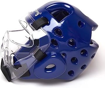 TuToing Kids Adults Karate Headgear with Face Shield, MMA Martial Arts Headgear Boxing Soft Helmet Taekwondo Sparring Head Gear