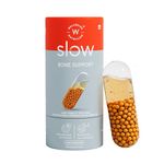 Wellbeing Nutrition Slow Bone Support Capsule for Men and Women | Bone and Joint Vitamin Supplements | Glucosamine, Chondroitin, MSM, Calcium | For joint mobility and bone strength (60 Capsules)