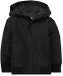 The Children's Place Baby Toddler Boys Windbreaker Jacket, Black, 2T