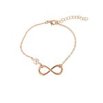 House of Queens Infinity Angel Wings Chain Bracelet (Golden Infinity)