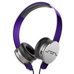 Sol Republic 1241-5 Tracks HD On-Ear Interchangeable Headphones with 3-Button Mic and Music Control-Purple