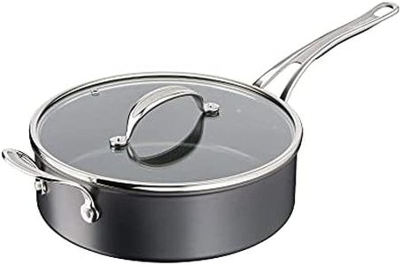 TEFAL Jamie Oliver by Tefal Cooks Classic Non-Stick Induction Hard Anodised Sautepan + Lid 26cm, H9123344