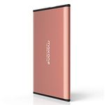 160GB External Hard Drive Portable - Maxone Ultra Slim 2.5'' External HDD USB 3.0 for PC, Mac, Laptop, Chromebook - Rose Pink