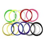 DESCTIDY Badminton String | Multicolor High Resilience, Size- 0.69MM, 10M/33Feet Nylon Pack of 10 | Random Color