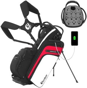 Sturdum 14 Way Golf Stand Bag with Rubber T-Lock and Phone Charger Pocket
