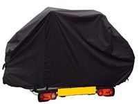 Motor home/Caravan 2 Bike Cover with Webbings For A Tow Ball or A - Frame Mounted Style Bike Racks (Black)