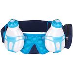 FuelBelt Helium 2 Bottle Hydration Belt Bottle Belt, Unisex, Trinkgürtel mit 2 Flaschen Helium 2 Bottle Belt, Blue/Blue