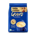 Tata Coffee Grand Classic Instant Coffee, 100g Pack, Instant Coffee-Chicory Mixture, Special Hotel Blend, Fresh Taste & Rich Aroma, Arabica And Robusta Beans, Strong Coffee