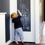 Chalkboard Wall Sticker Blackboard Wall Sticker Chalk Board Black Board Wall Decals for Kids Room Wrapping Paper 17" x 78.7" Self-Adhesive Film for Home School & Office (1)