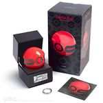 The Wand Company Original Poké Ball Authentic Replica - Realistic, Electronic, Die-Cast Poké Ball with Display Case Light Features – Officially Licensed by Pokémon (Cherish Ball)