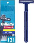 Gillette Sensor2 Men's Disposable Razor 12 Count (Pack of 3), Blue