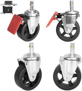 64413 64412 Grill Wheels Replacement for Weber Genesis 300/400 Series Grills (2022+), Wheel Kit for Weber Genesis Grill Parts E-315 E-325 S-315 Locking Caster Wheel for Weber Grill Wheels Replacemen