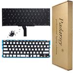 Padarsey New Laptop Black US Backlit Backlight Keyboard with 80 Pces Screws Compatible for MacBook Air A1370 A1465 11-Inch 2011 2012 2013 2014 2015 MD711 MD712 MD223 MD224 MC968 MC969