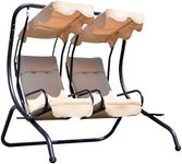 Outsunny Luxury Porch Swing Metal O