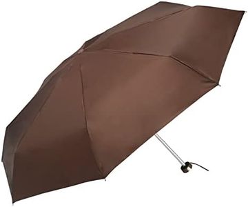 Popy Nano 5Fold Solid Colour Umbrella | World's Largest Small Umbrella | Pocketable size with full 1m+ wide cover when open| 200 g weight | Collection2 (CamelBrown)