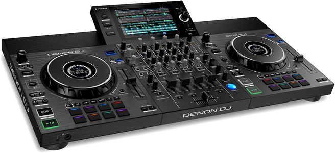 Denon DJ SC LIVE 4 Controller – 4-Deck Standalone, Black