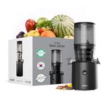 Hurom Slow Juicer, Ultra Low Pulp, Hands-Free, Whole Produce Hopper, Quiet Motor, BPA-Free, Easy Assembly, Matte Black