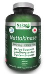 Nattokinase Supplement Capsules Jumbo Bonus Size 150 Veggie Capsules (120 + 30 Free) 100 mg - 2000 FUs Delayed Release | Helps Support Cardiovascular Health, Made in Canada