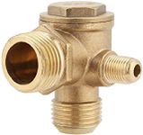 MAXAIR 3-Ports Brass Male Threaded Air Compressor Check Valve/Non-Return Valve 3-Way Spare Parts for Air Compresor