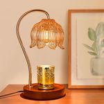 Candle Warmer Lamp,Candle Warmer lamp with Timer dimmer, Compatible with Various Candles, Gifts for women,Lamp Candle Warmer for Vintage Bedroom Home Decor,Candle lamp with 2 Bulbs (Flower lamp)