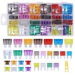 360 Pcs Car Fuses,Blade Fuse Assortment Set Standard & Mini Car Fuses Replacement for Auto Car Truck with Storage Case(2A/3A/5A/7.5A/10A/15A/20A/25A/30A/35A)