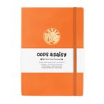 Oops a Daisy B5 Dot Grid Journal (Orange - Sunrise Sunset Adventure) - Hardback Vegan Leather Cover with 160GSM Paper - Bullet Dotted Journal Planner