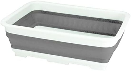 Seymour's 10126 Collapse-A Washing Up Bowl Rectangular, White and Grey