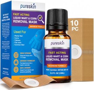 PURESKIN Plantar Wart Corn Remover for Feet: 17% Salicylic Acid Wart Corn Removal Treatment for Corn, Plantar Wart, Common Wart & Flat Wart on Toes, Fingers, feet and Hand - 0.5 Fl Oz (Pack of 1)