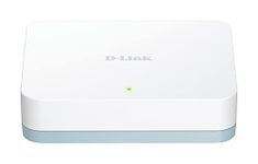 D-Link DGS-1005D 5-Port Gigabit Desktop Switch, Hub, Internet Splitter, Fanless, Plug and Play - UK Model