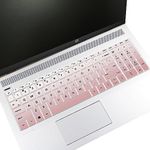 YongMai Silicone Keyboard Cover Skins for 17.3" HP Laptops, 17-cn0065cl 17-cn0075cl 17t-cn000 17-cn0097nr 17-cn0025nr 17-cn0026nr 17-cn1053cl 17-cn1063cl 17-cn0023dx 17-cp0001ds 17-cp1035cl (Pink)