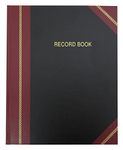 BookFactory Professional Record Book/Record and Account Notebook/College Ruled Notebook - 168 Pages (8" x 10") Smyth Sewn Hardbound (RA-168-SRS-A-LKMST15)