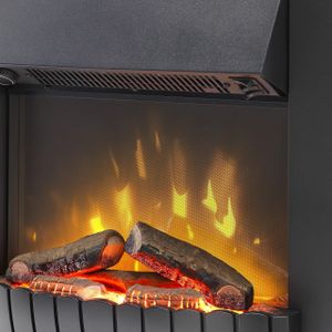 Dimplex Clement Electric Fire – Black Freestanding Heater