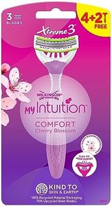 Wilkinson Sword - MyIntuition Comfort Xtreme 3 - Rasoio Usa & Getta - Rasoio a 3 Lame Flessibili per Donna - Testina Girevole - 2 Strisce Lubrificanti - Confezione 4+2