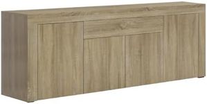 Artiss Buffet Sideboard Oak with Drawer Doors and Inner Shelves Cupboard, Cabinet, Kitchen Storage Table Pantry Display Organizer Dining Furniture Living Room Home