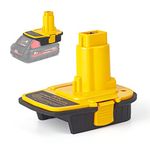 DM18D Converter for DeWalt 18v to 20v Battery Adapter,for Milwaukee M18 18v Batteries Adapter, Convert to DC9096,fit for DeWalt 18v XRP Ni-Cad Cordless Tool,Upgraded Version of DCA1820,with USB Port