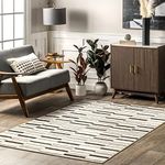 nuLOOM Birdie Modern Lines Area Rug, 7x9, Beige