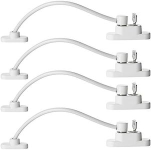 4PCS Sécurité Entrebâilleur Fenêtre Porte Verrouillage de Sécurité Câble Résistant et Verrouillage à Clé pour Bébé Enfant et Chat (A)