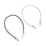 Clip for Seniors Adults, 2pcs Anti Lost Lanyard Protector Clip Holder Rope with Loops and Clip and Security Clip for Behind The Ear and Personal Sound Amplifiers