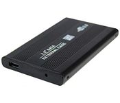 Wolfano 2.5 Inch USB 2.0 Hard Drive Disk Black HDD External Sata case