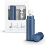 Überlube Silicone Lubricant Travel Lube | Latex-Safe Silicone Lube Personal Lubrication | Unscented Sex Lube for Couples Pleasure, Flavorless, Zero Residue, Works Underwater - Blue 15ml