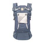 LÍLLÉbaby Complete All Seasons Ergonomic 6-in-1 Baby Carrier Newborn to Toddler - with Lumbar Support - for Children 7-45 Pounds - 360 Degree Baby Wearing - Inward & Outward Facing - Chambray