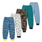 TotzTouch Boys Jogger Pant & Pajamas|Kids Track Pants|Pyjama Pure Cotton Rib Cuff(Pack 5 / Age 6 To 12 Months|1 To 2Yrs|2 To 3Yrs|3 To 4Yrs|4 To 5Yrs|5 To 6Yrs|6 To 7|7 To 8Yrs),Multicolour,2-3 Years