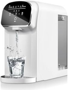 Countertop Reverse Osmosis System Water Filter with UV, 5:1 Pure to Drain, 5 Stage RO Water Filtration, Portable No Installation Water Filtration Systems, Countertop Filtration for Home, Off White